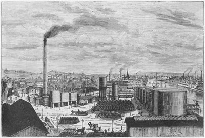 Deutsch Company, die Fabrik in Rouen, Illustration aus 